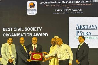 Akshaya Patra honoured with the Best Civil Society Award
